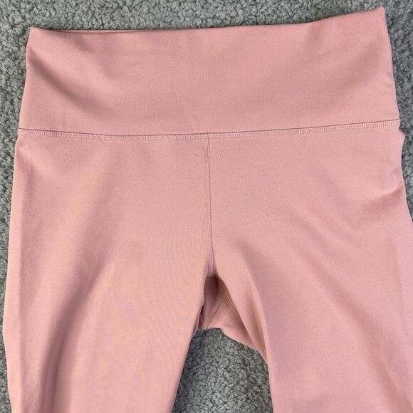 Fabletics Womens Leggings PowerBand Size M Pocket Pink  High Waist Pre-Owned - Picture 3 of 13